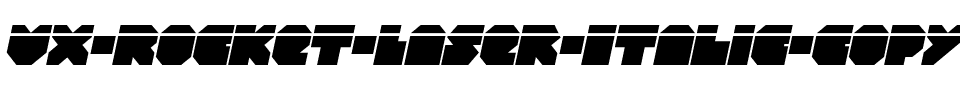 VX Rocket Laser Italic Italic.ttf