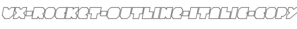 VX Rocket Outline Italic Italic.ttf