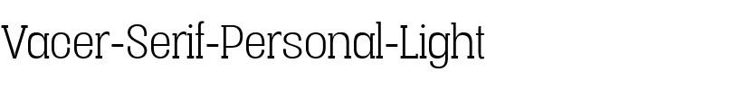 Vacer Serif Personal Light.ttf
