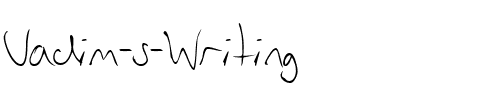Vadim's Writing Regular.ttf
