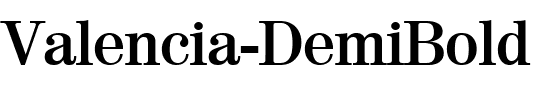 Valencia-DemiBold Regular.ttf