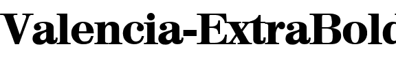 Valencia-ExtraBold Regular.ttf
