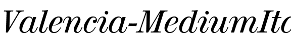 Valencia-MediumIta Regular.ttf