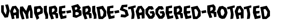 Vampire Bride Staggered Rotated Regular.ttf