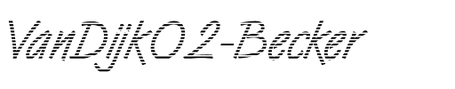 VanDijk02 Becker Regular.ttf
