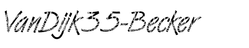 VanDijk35 Becker Regular.ttf
