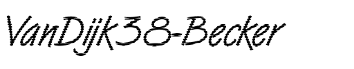 VanDijk38 Becker Regular.ttf
