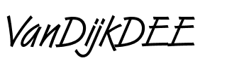 VanDijkDEE Regular.ttf