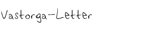 Vastorga Letter Normal.ttf