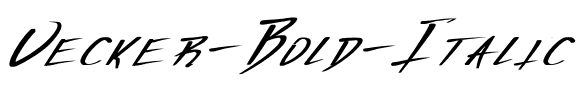 Vecker Bold Italic Regular.ttf