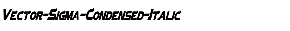 Vector Sigma Condensed Italic.ttf