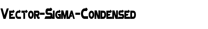 Vector Sigma Condensed Regular.ttf