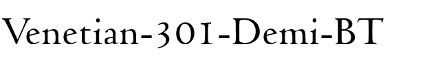 Venetian301 Dm BT Demi.ttf