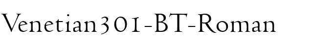 Venetian301 BT Roman.ttf