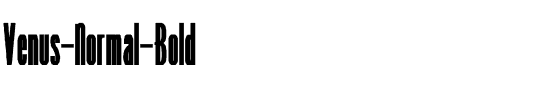 Venus-Normal Bold Regular.ttf