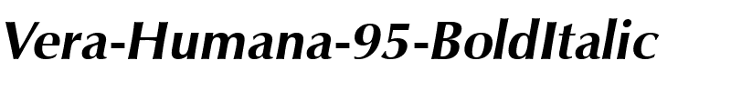 Vera Humana 95 BoldItalic.ttf