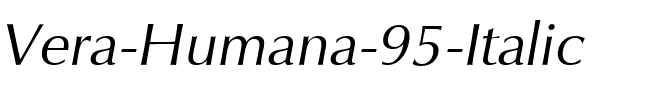 Vera Humana 95 Italic.ttf