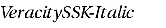 VeracitySSK Italic.ttf