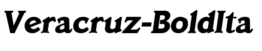 Veracruz-BoldIta Regular.ttf
