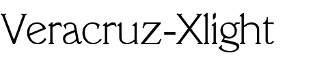 Veracruz-Xlight Regular.ttf