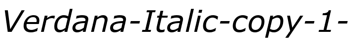 Verdana Italique.ttf