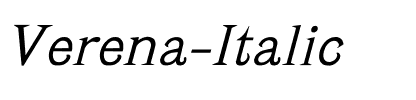 Verena Italic.ttf