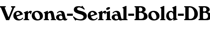 Verona-Serial DB Bold.ttf