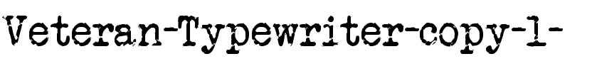 Veteran Typewriter Normal.ttf