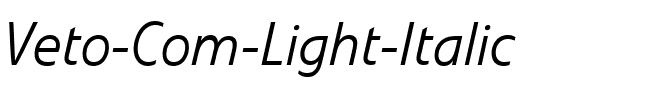 Veto Com Light Italic Regular.ttf