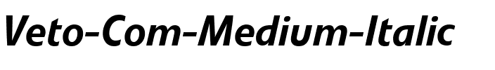 Veto Com Medium Italic Regular.ttf