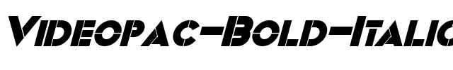 Videopac Bold Italic.otf