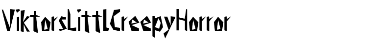 Viktors Littl Creepy Horror Regular.otf
