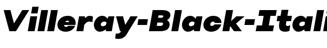 Villeray Black Italic.ttf