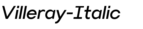 Villeray Italic.ttf