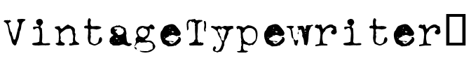 VintageTypewriter One.ttf