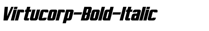 Virtucorp Bold Italic.otf