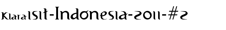 Visit Indonesia 2011 #2 Normal.ttf