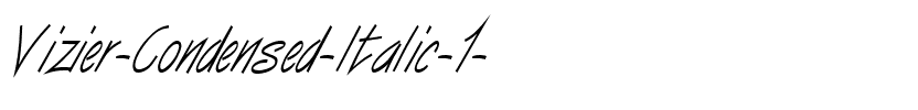 Vizier-Condensed Italic.ttf