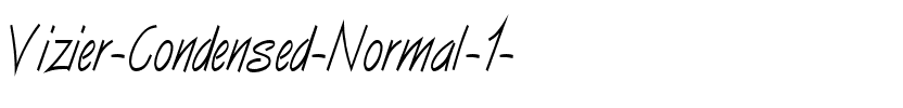 Vizier-Condensed Normal.ttf