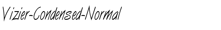Vizier Condensed Normal.ttf
