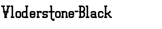 Vloderstone Black Normal.ttf