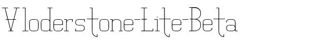 Vloderstone Lite Beta Normal.ttf