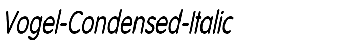 Vogel Condensed Italic.ttf