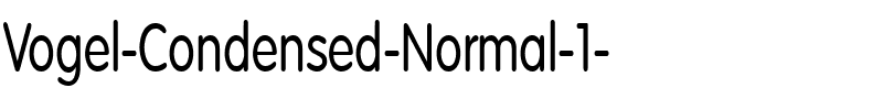 Vogel-Condensed Normal.ttf