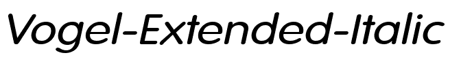 Vogel-Extended Italic.ttf