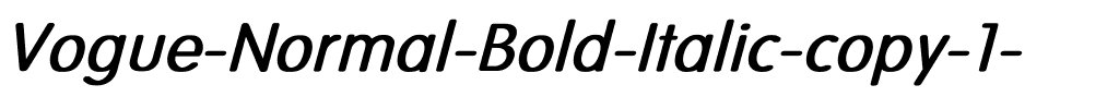 Vogue-Normal Bold Italic Regular.ttf