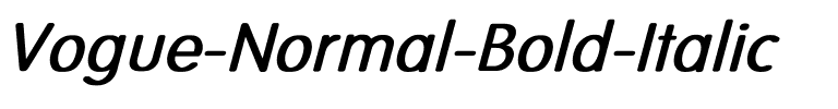 Vogue-Normal Bold Italic Regular.ttf