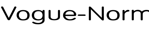 Vogue-Normal Ex Regular.ttf