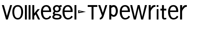Vollkegel-Typewriter Regular.ttf