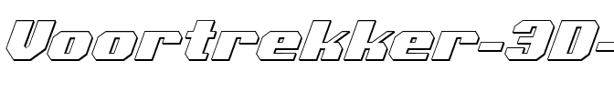 Voortrekker 3D Italic Italic.ttf